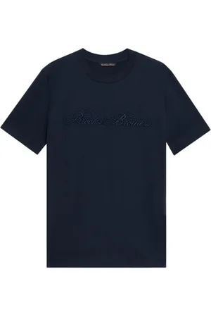 Brooks Brothers Koszulki, Mężczyzna, Niebieski, 2XL, Bawełna, Bawełniany T-shirt