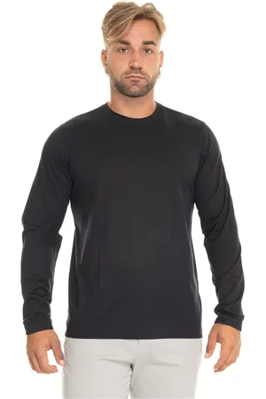 Gran Sasso Koszulki, Mężczyzna, Niebieski, 3XL, Długi rękaw wełniany T-shirt