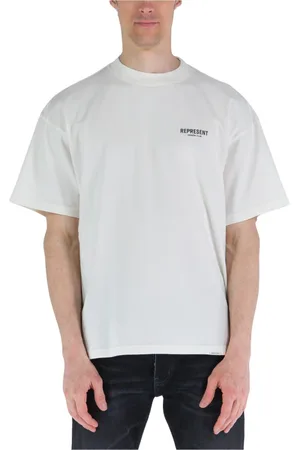 Represent Koszulki, Mężczyzna, Biały, M, Koszulka z Logo dla Mężczyzn