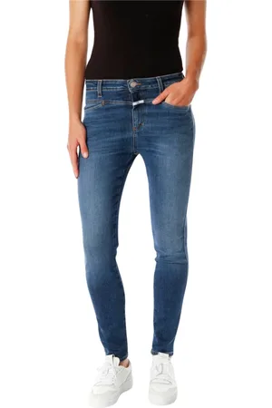 Closed Jeansy, Kobieta, Niebieski, W24, Denim, Jeansyy Slim-fit