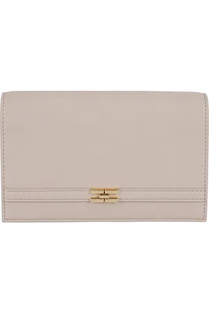 Elisabetta Franchi Torebki, Kobieta, Szary, ONE SIZE, Skóra, Stylowa skórzana torebka damska