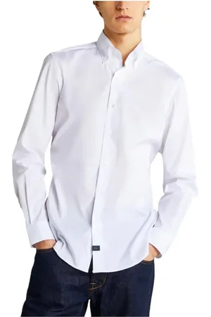 FAY Koszule, Mężczyzna, Biały, 3XL, Bawełna, Koszula bawełniana