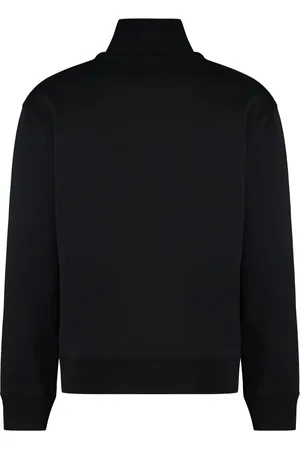 Maison Kitsuné Bluzy, Mężczyzna, Czarny, M, Bawełna, Bawełniana bluza dresowa z okrągłym dekoltem