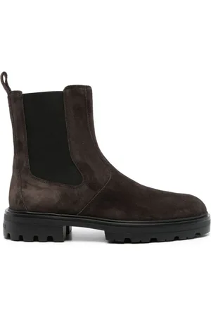 Hogan Buty, Mężczyzna, brązowy, 45 EU, Zamsz, Klasyczne botki Chelsea w stylu Palissandro