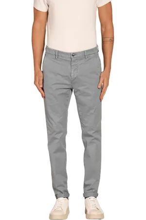 Masons Spodnie, Mężczyzna, Niebieski, XL, Bawełna, Spodnie Chino Osaka Style Carrot Fit