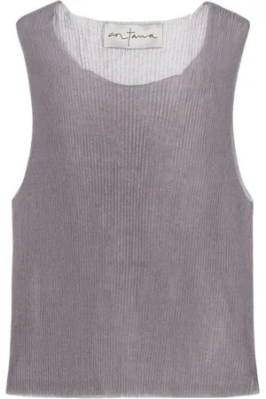 Cortana Koszulki, Kobieta, Fioletowy, L, Knit Top Giulia