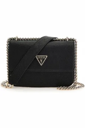 Guess Torebki, Kobieta, Czarny, ONE SIZE, Skóra, Eco Elements Cross Body Bag