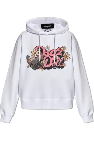Dsquared2 Bluzy, Kobieta, Biały, S, Bluza z nadrukiem