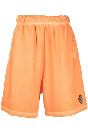 MARCELO BURLON Szorty, Mężczyzna, Pomarańczowy, S, Bawełna, Sunset Cross Over Sweatshorts