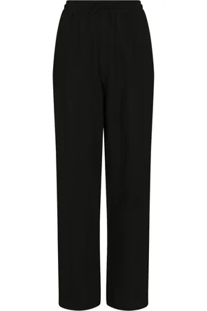 Neo Noir Spodnie, Kobieta, Czarny, M, Bawełna, Sonar Linen Wide Leg Pants