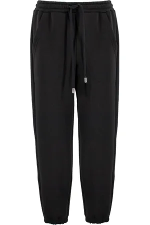 ERMANNO SCERVINO Spodnie, Kobieta, Czarny, L, Bawełna, Sportowe spodnie dresowe typu jogger o wygodnym kroju