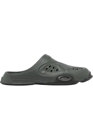 Oakley Buty, Mężczyzna, Zielony, 41 EU, Gumowe klapki z wytłoczonym logo