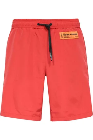 Heron Preston Szorty, Mężczyzna, Czerwony, S, Poliester, Klasyczne szorty kąpielowe