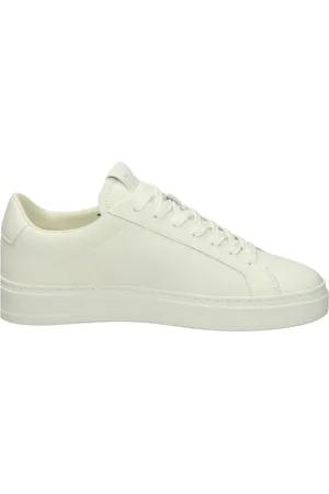 Crime london Buty, Mężczyzna, Biały, 43 EU, Skóra, Sneakersy Low Top z Wyjmowaną Wkładką