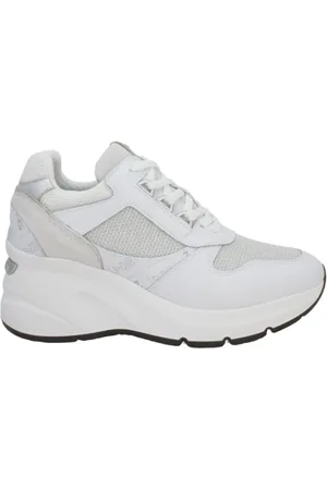 Nero Giardini Buty, Kobieta, Biały, 39 EU, Zamsz, Stylowe Damskie Sneakersy