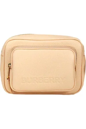Burberry Torebki, Kobieta, Beżowy, ONE SIZE, Skóra, Torebka listonoszka na aparat fotograficzny ze skóry groszkowanej