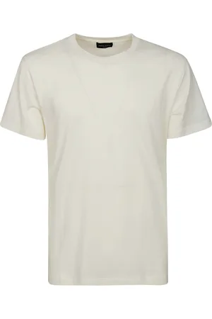 Roberto Collina Koszulki, Mężczyzna, Biały, M, Biała Bawełniana T-shirt z krótkim rękawem