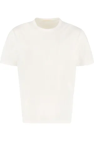 OUR LEGACY Koszulki, Mężczyzna, Beżowy, S, Bawełna, Bawełniany T-shirt z okrągłym dekoltem