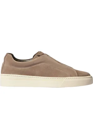Scarosso Buty, Mężczyzna, brązowy, 44 EU, Zamsz, Wsuwane sneakersy z zamszu w kolorze taupe