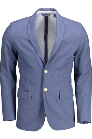 GANT Kurtki, Mężczyzna, Niebieski, S, Elegancka marynarka - Stylowa i praktyczna
