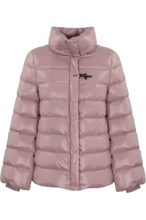 FAY Kurtki, Kobieta, Różowy, L, Nylon, Pikowana różowa kurtka puchowa