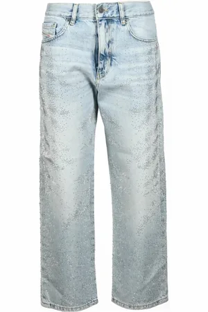 Diesel Jeansy, Kobieta, Niebieski, W28, Jeansyy 2016 d-air z detalami strass