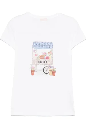 Liu Jo Koszulki, Kobieta, Biały, L, Białe T-shirty i Pola