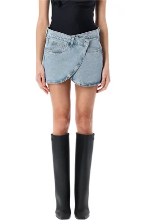 COPERNI Spódnice, Kobieta, Niebieski, S, Denim, Denimowa Mini Spódniczka