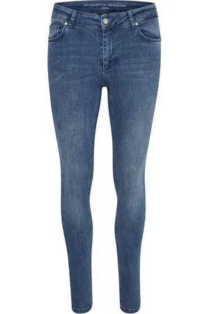 My Essential Wardrobe Jeansy, Kobieta, Niebieski, W35, 32 THE Celina 100 Slim Jeansy
