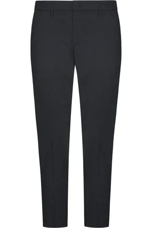 Dondup Spodnie, Mężczyzna, Szary, W26, Wełna, Spodnie Slim-fit