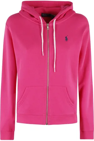Ralph Lauren Bluzy, Kobieta, Różowy, XS, Fioletowy kaptur z haftowanym logo