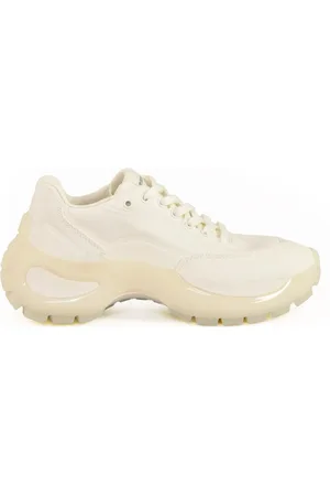 Sportmax Buty, Kobieta, Biały, 41 EU, Trampki z płótna i gumową podeszwą
