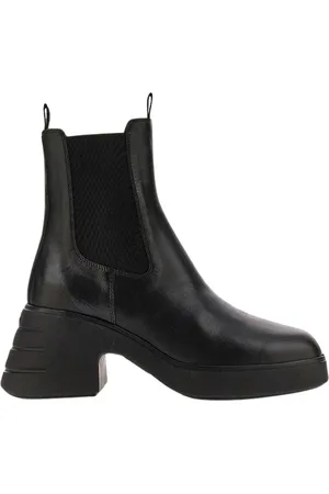 Hogan Buty, Kobieta, Czarny, 37 EU, Skóra, Chelsea Botki