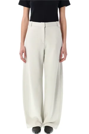 Low Classic Spodnie, Kobieta, Szary, M, Jasnoszare Spodnie Cocoon Fit