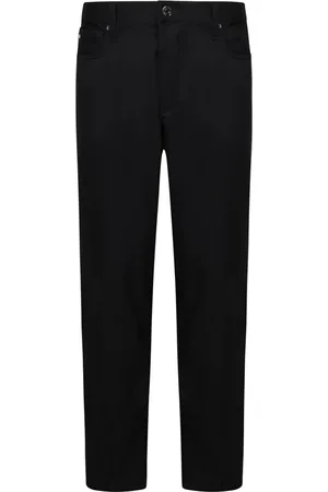 Emporio Armani Jeansy, Mężczyzna, Czarny, W34, Bawełna, Czarne jeansy slim fit z logo