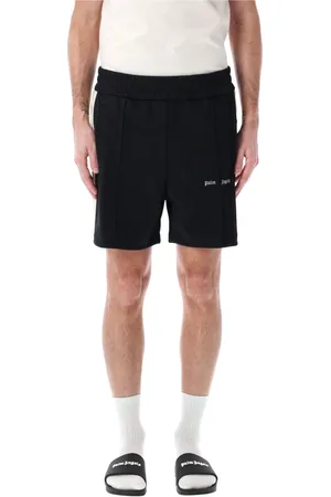 Palm Angels Szorty, Mężczyzna, Czarny, L, Poliester, Logo Track Shorts