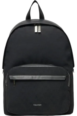 Calvin Klein Torebki, Mężczyzna, Czarny, ONE SIZE, Poliester, Okrągły plecak Must