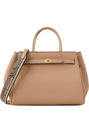 MULBERRY Torebki, Kobieta, Beżowy, ONE SIZE, Skóra, Torebka Belted Bayswater Tote