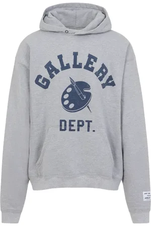 GALLERY DEPT. Bluzy, Mężczyzna, Szary, L, Bawełna, Bluza z kapturem Heather Grey Art Department