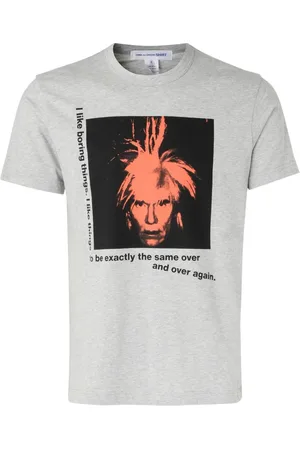 Comme des Garçons Koszulki, Mężczyzna, Szary, XL, Dzianinowa Koszulka T-Shirt