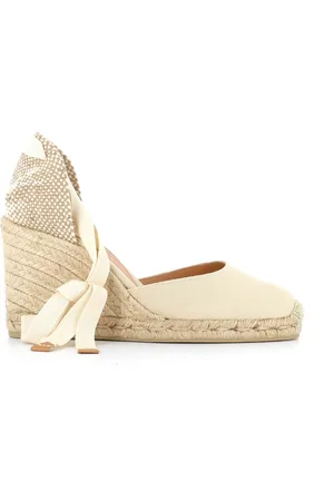 Castaner Buty, Kobieta, Beżowy, 40 EU, Ivory Espadryle z Podeszwą z Juty
