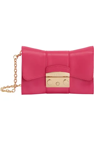 Furla Torebki, Kobieta, Różowy, ONE SIZE, Skóra, Metropolis Remix Mini Torebka Crossbody