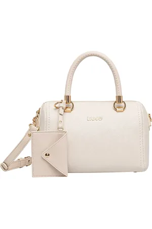 Liu Jo Torebki, Kobieta, Beżowy, ONE SIZE, Skóra, Torebka Shopper w kolorze kości słoniowej z zapięciem na zamek