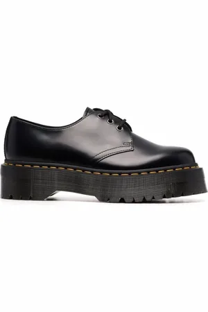 Dr. Martens Buty, Kobieta, Czarny, 36 EU, Skóra, Sznurowane buty na platformie 1461 Quad