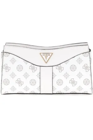 Guess Torebki, Kobieta, Biały, ONE SIZE, Nolana Sml Girlfrien Biała Torebka typu Clutch z Logo