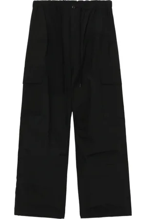 Comme des Garçons Spodnie, Mężczyzna, Czarny, S, Spodnie z Szerokimi Nogawkami