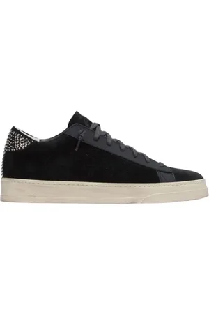 P448 Buty, Kobieta, Czarny, 39 EU, Skóra, Sportowe buty na obcasie z ćwiekami