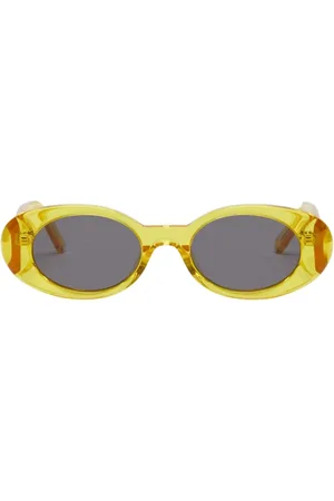 Palm Angels Akcesoria, unisex, Żółty, ONE SIZE, Okulary przeciwsłoneczne Spirit