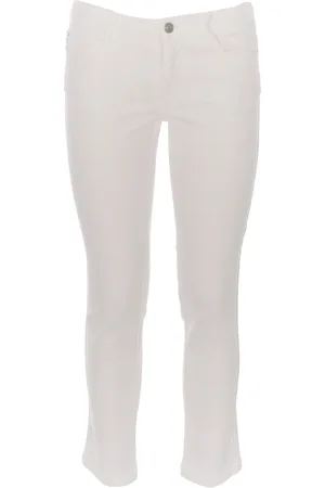 ERMANNO SCERVINO Jeansy, Kobieta, Biały, S, Cropped Jeansy