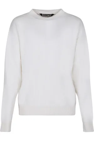 Palm Angels Swetry, Mężczyzna, Beżowy, M, Sweter z Monogramem